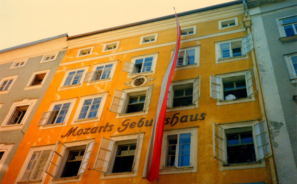 Mozart's birth place, Salzburg, Austria